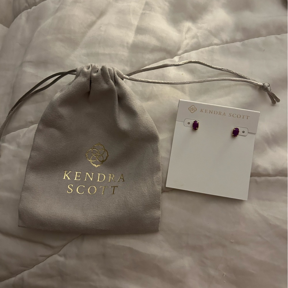 Kendra Scott Pink Opal Stud Earrings